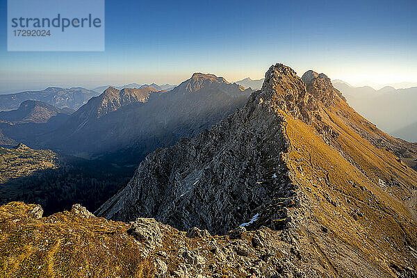 Nebelhorn in der Morgendämmerung