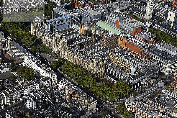 UK  London  Luftaufnahme des Natural History Museum in Kensington