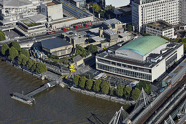 UK  London  Luftaufnahme der Royal Festival Hall