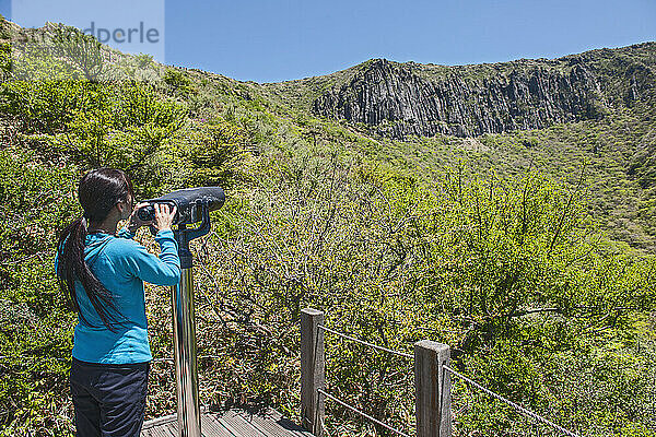 auf dem Yeongsil-Wanderweg nach Hallasan auf der Insel Jeju