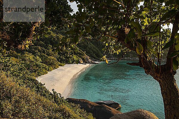 schöner und leerer Strand auf den Similan-Inseln in Thailand