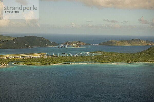 Luftaufnahme von Bee  Island  Britische Jungferninseln  Nordamerika