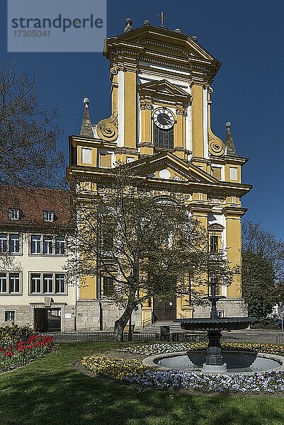 Evangelischen Stadtkirche  Barockbau von 1699  Kitzingen  Unterfranken  Bayern  Deutschland  Europa