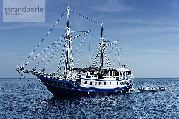 Blue Dragon  Seegelschoner  Seegelschiff  Tauchschiff  Liveaboard  Tauchschiff  Liveaboard  Flores See  Nationalpark Komodo  Kleine Sundainseln  Provinz Ost-Nusa Tenggara  Komodo  Indonesien  Asien