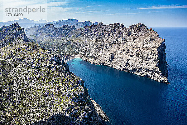 Luftaufnahme des Cap de Formentor  Mallorca  Balearische Inseln  Spanien  Mittelmeer  Europa