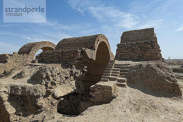 Antikes Tor  alte assyrische Stadt Ashur (Assur)  UNESCO-Weltkulturerbe  Irak  Naher Osten