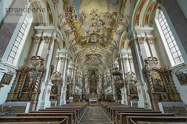 Klosterkirche St. Margarethen  Kloster Baumburg  Altenmarkt  Oberbayern  Bayern  Deutschland  Europa