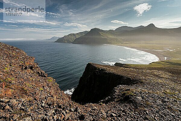 Breiðavík  Ostfjorde  Víknaslódir  Island  Europa