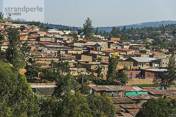 Die Slums von Kigali  Ruanda  Afrika