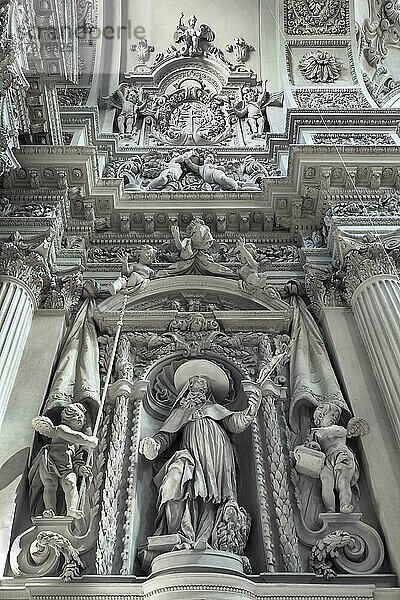 Theatinerkirche  Detailaufnahme  München  Oberbayern  Bayern  Deutschland  Europa