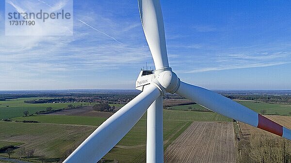 Luftaufnahme  Windkraftwerk  Sülbeck  Niedersachsen  Deutschland  Europa