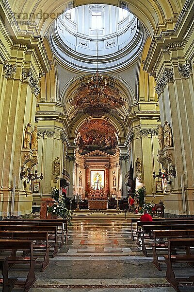 Hauptschiff der Kathedrale von Palermo  Sizilien  Italien  Europa