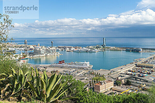 Spanien  Barcelona  Ansicht des Hafens