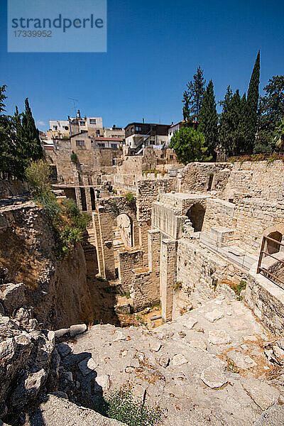 Asien  Naher Osten  Israel  Jerusalem  Kirche der Heiligen Anna  Ruinen der byzantinischen Kirche