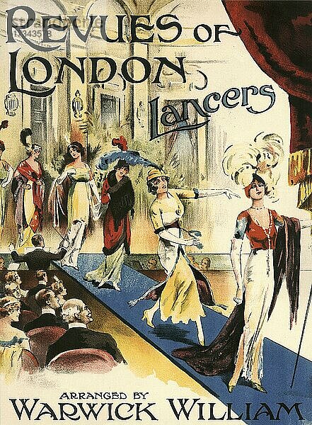 Revues of London Notencover 1913  Historisches Werbeplakat