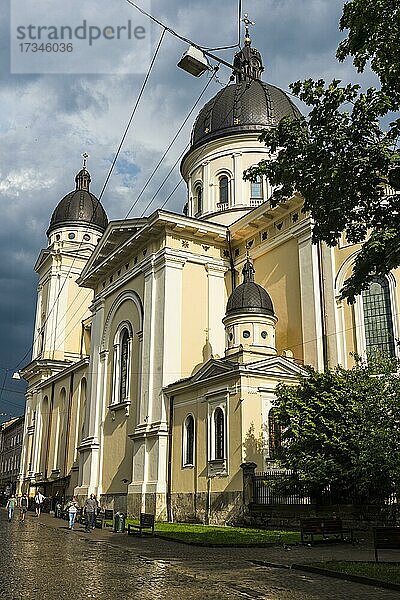 Verklärungskirche in der Unesco-Sehenswürdigkeit der Stadt Lviv  Ukraine  Europa