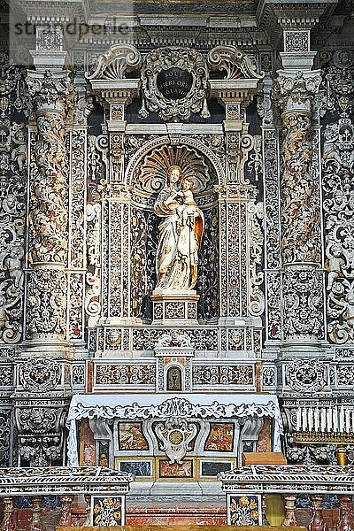 Seitenaltar der heiligen Maria der Chiesa San Guiseppe dei Teatini  Palermo  Sizilien  Italien  Europa