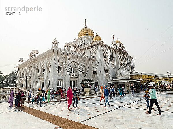Bangla Sahib Gurudwara Sikh Tempel  Delhi  Indien  Asien