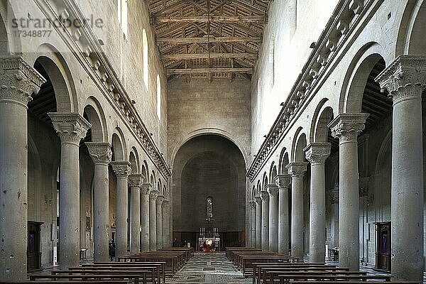 Innenraum der Kathedrale San Lorenzo  Viterbo  Region Lazio Latium  Italien  Europa