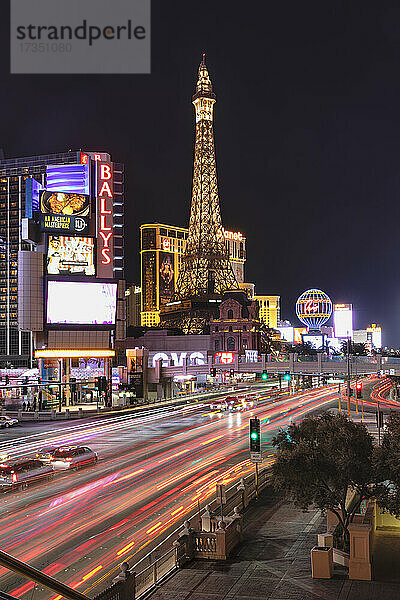 Hotel Paris  und Kasino Bally's Las Vegas  The Strip  Las Vegas  Nevada  Vereinigte Staaten von Amerika  Nordamerika