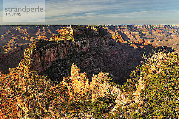 Blick vom Cape Royal  North Rim  Grand Canyon National Park  UNESCO-Welterbe  Arizona  Vereinigte Staaten von Amerika  Nordamerika