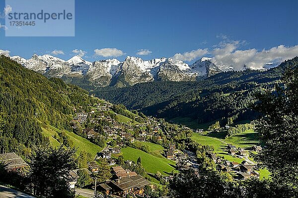 Le Grand Bornand  Le Chinaillon  Departement Haute Savoie  Auvergne-Rhone-Alpes  Frankreich  Europa