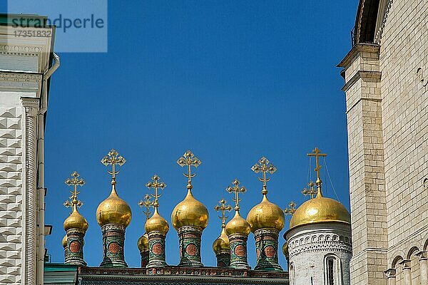 Kirche der Stellung des Gewandes der Gottesmutter in den Blachernae des Moskauer Kremls  Moskau  Russland  Europa