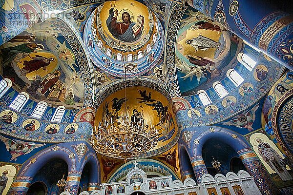 Der Tempel des ungeschaffenen Bildes von Christus dem Erlöser  Sotschi  Adler  Krasnodar krai  Russland  Europa