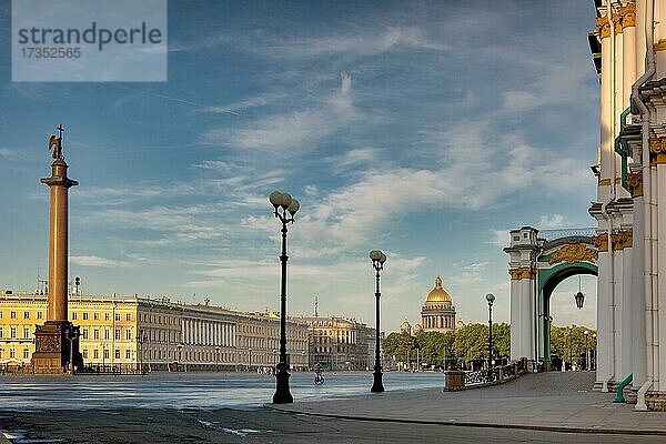 Schlossplatz  St. Petersburg  Russland  Europa