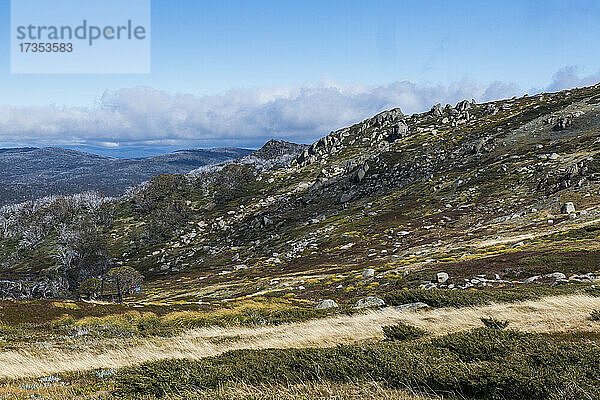 Australien  New South Wales  Landschaft mit Bergen im Kosciuszko-Nationalpark