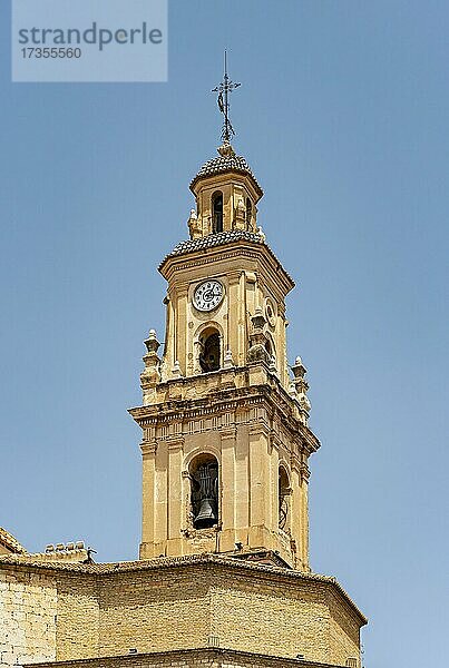 Glockenturm der Stiftsbasilika Santa Maria alias La Seu  Gandia (Gandía)  Spanien  Europa