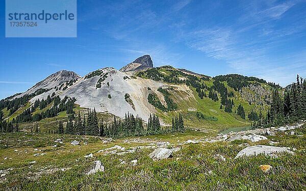 Vulkanischer Berg Black Tusk  Garibaldi Provincial Park  British Columbia  Kanada  Nordamerika