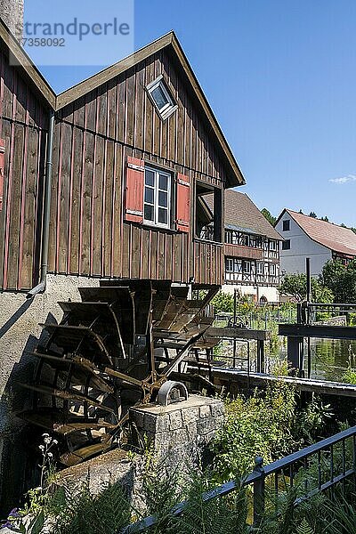 Wassermühle im Gerberviertel  Schiltach im Kinzigtal  Schwarzwald  Baden-Württemberg  Deutschland  Europa