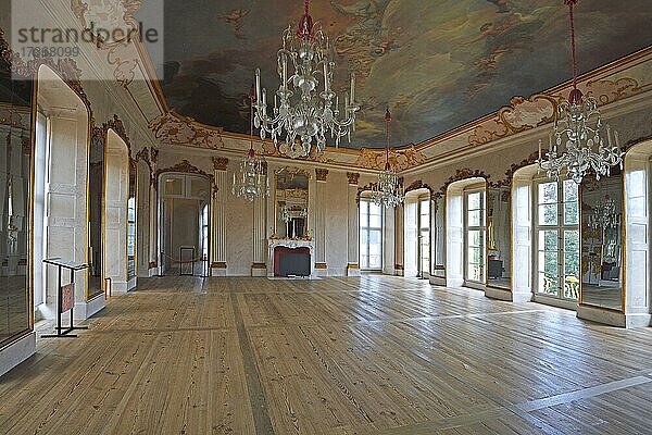 Spiegelsaal  Schloss Rheinsberg  Brandenburg  Deutschland  Europa