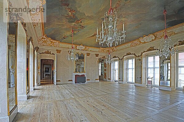 Spiegelsaal  Schloss Rheinsberg  Brandenburg  Deutschland  Europa