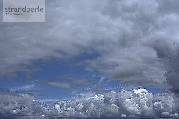 Regenwolken (Nimbostratus)  Bayern  Deutschland  Europa