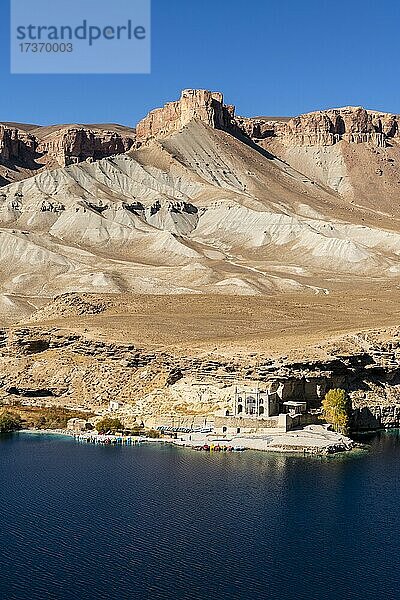 Blick über die tiefblauen Seen des Unesco-Nationalparks  Band-E-Amir-Nationalpark  Afghanistan  Asien