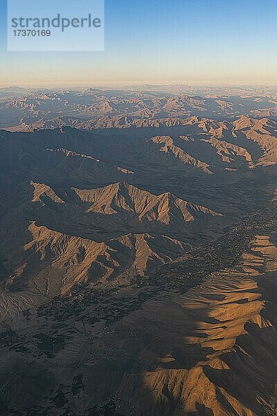 Luftaufnahme vo  um Bamyan  Afghanistan  Asien