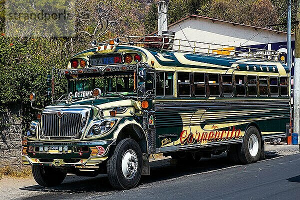 Traditioneller Autobus  Guatemala  Mittelamerika