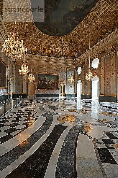 Marmorsaal  Neues Palais  Schloss Sanssouci  Potsdam  Brandenburg  Deutschland  Europa