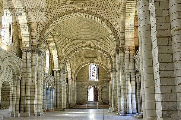 Abteikirche der Königlichen Abtei von Fontevraud  Fontevraud l'Abbaye  Maine-et-Loire  Pays de la Loire  Frankreich  Europa
