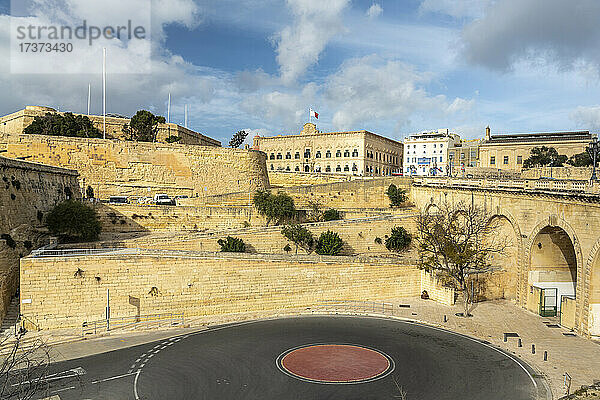 Malta  Südostregion  Valletta  Stadtmauern und Altstadtarchitektur