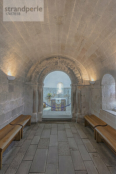 Gewölbe in der St. Margaret's Chapel Edinburgh.