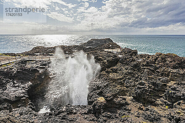 Spray von Kiama Blowhole Point