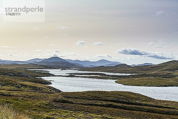 See im Herzen der Isle of Lewis  Äußere Hebriden  Schottland  UK