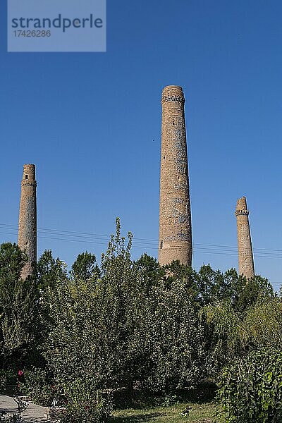 Musalla-Minarette von Herat  Herat  Afghanistan  Asien