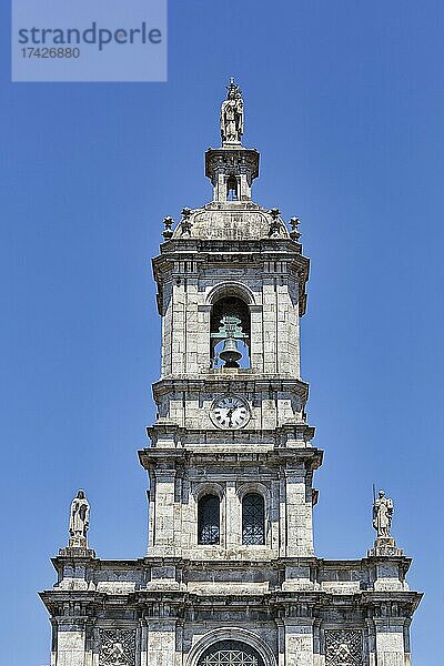 Glockenturm der Kirche Igreja do Carmo  Braga  Portugal  Europa
