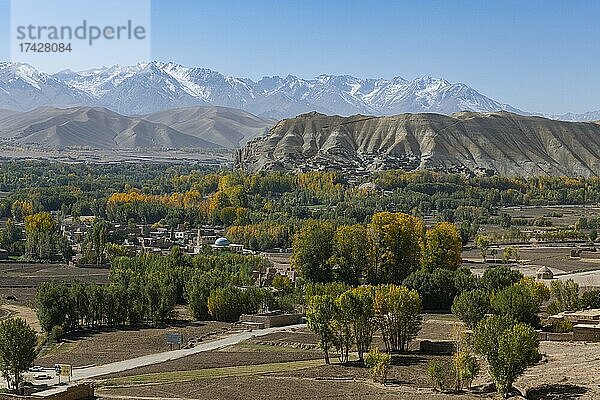 Blick über Bamyan  Afghanistan  Asien