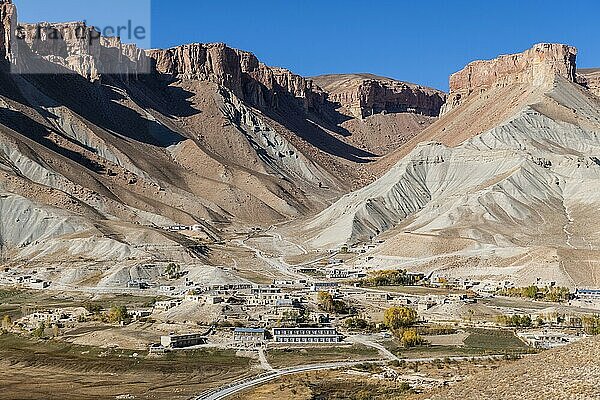 Bergdorf im Unesco-Nationalpark  Band-E-Amir-Nationalpark  Afghanistan  Asien