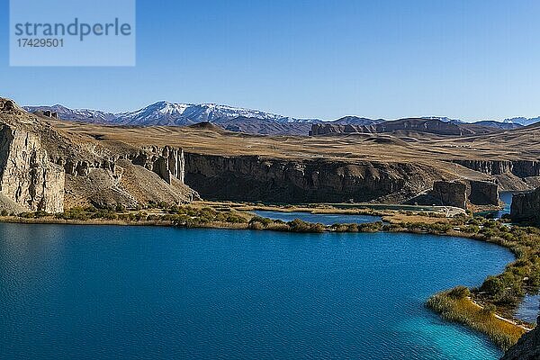 Blick über die tiefblauen Seen des Unesco-Nationalparks  Band-E-Amir-Nationalpark  Afghanistan  Asien